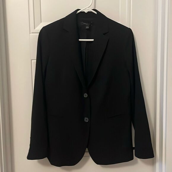 Ann Taylor Black Notched Collar Jacket - Picture 1 of 5